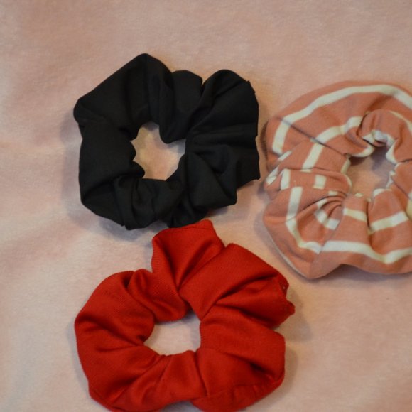 Colorful Handmade Scrunchie Three Pack - Picture 4 of 10